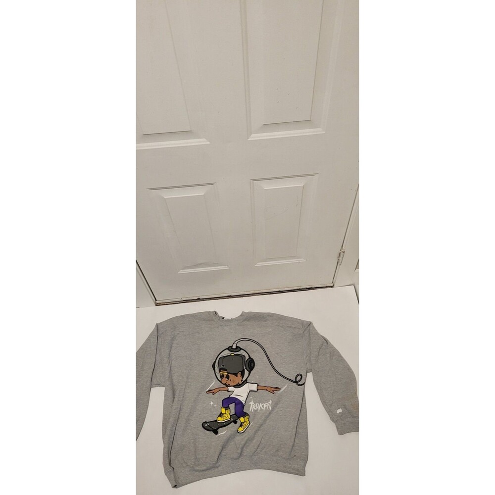 Men 2XL Trukfit Clothing Sweatshirt Respect Few Fear None Skateboard Spaceman  S